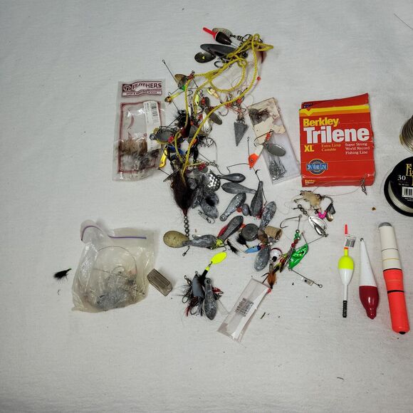 Fishing Line Lures Lot Rubber Worm Bass Trout Bait Outdoor Freshwater Fisherman - Picture 4 of 10